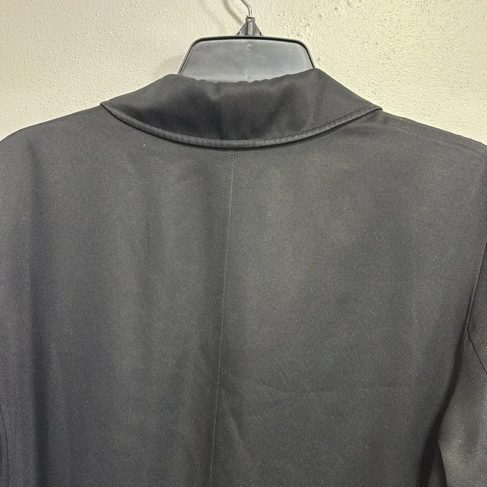 Burberry London black fully lined with pockets full front button up trench coat - Picture 4 of 13